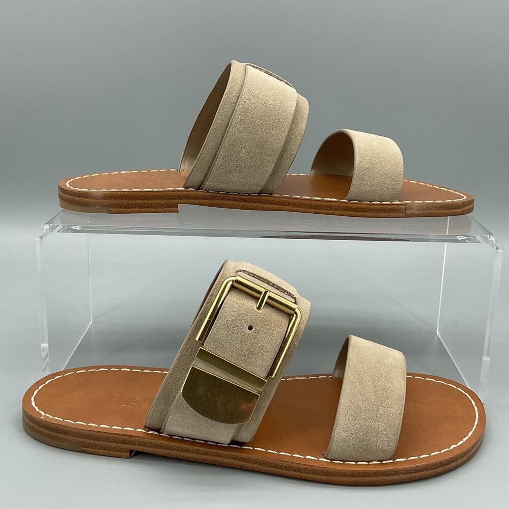 NEW Marc Fisher Women’s Hallyn Slide Sandals Taupe Size 6.5M